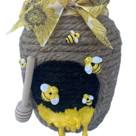 Hand Decorated Beehive Vase -1-27 - Picture 2 of 5